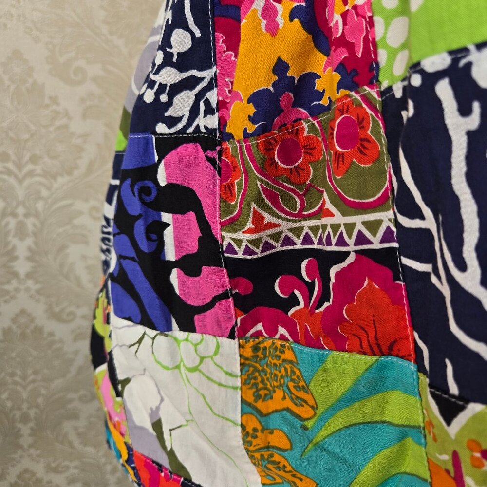 J. Crew Multicolor Patchwork Tank Top - image 5